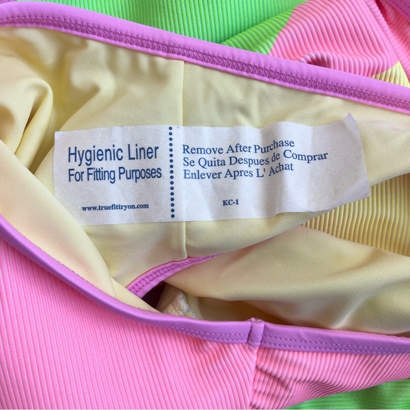 NWOT LainSnow Neon Waves Ocean Isle One Piece - Picture 5 of 5